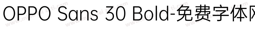 OPPO Sans 30 Bold字体转换